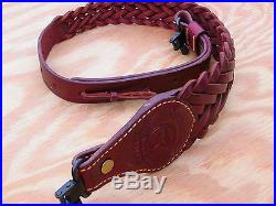 GALCO Braided Cobra Leather Rifle Sling - Superb Condition