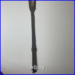 Genuine Axis Deer Hide & Leather Rifle Sling
