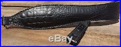 Genuine Leather Embossed Gator Rifle Sling choice of 3 Colors