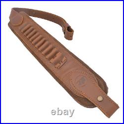 Genuine Leather Rifle Cheek Rest Buttstock With Gun Sling For. 357.30-30.38