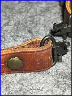 George Lawrence M1903 Springfield Brown Leather Rifle Sling #57 George Lawrence M1903 Springfield Brown Leather Rifle Sling #57