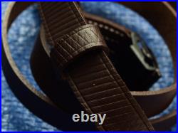 German K98k style side sling repro conditioned premium leather supple and usable German K98k style side sling repro conditioned premium leather supple and usable