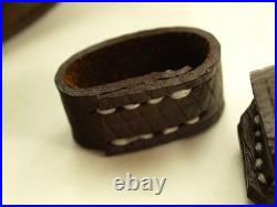 German K98k style side sling repro conditioned premium leather supple and usable German K98k style side sling repro conditioned premium leather supple and usable