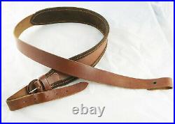 German Vintage Hunting Lined Leather Sling Broad Large Luxury AKAH