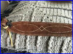 Guide Gear Full Top Grain Leather Rifle Scabbard & Nice Custom Leather Sling