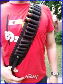 Gun Sling for Rifle or Shotgun, Hand Made Leather, Hunting rifle sling