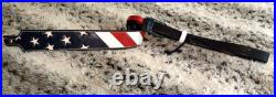 Gun sling for Rifle, Muzzleloader or Shotgun 100% Full grain leather handcrafted