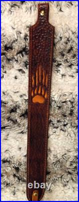 Gun sling for Rifle, Muzzleloader or Shotgun 100% Full grain leather handcrafted Gun sling for Rifle, Muzzleloader or Shotgun 100% Full grain leather handcrafted