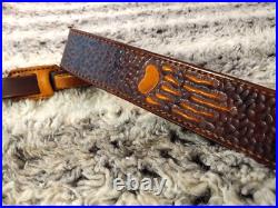 Gun sling for Rifle, Muzzleloader or Shotgun 100% Full grain leather handcrafted Gun sling for Rifle, Muzzleloader or Shotgun 100% Full grain leather handcrafted
