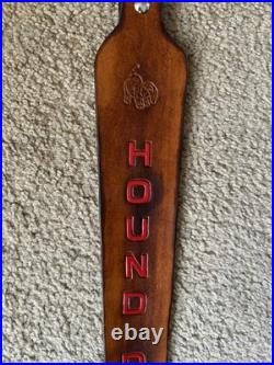HOUND DOG? Custom Leather Rifle Sling Hand Tooled And Made in the USA HOUND DOG? Custom Leather Rifle Sling Hand Tooled And Made in the USA
