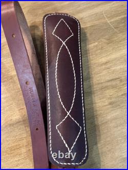 HUNTER Padded Leather Rifle Gun Sling HUNTER Padded Leather Rifle Gun Sling