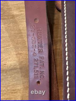 HUNTER Padded Leather Rifle Gun Sling HUNTER Padded Leather Rifle Gun Sling