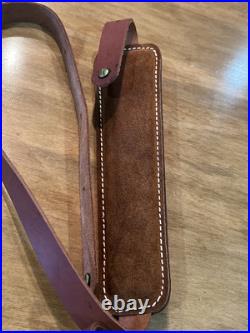 HUNTER Padded Leather Rifle Gun Sling HUNTER Padded Leather Rifle Gun Sling