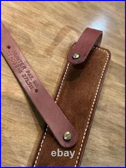HUNTER Padded Leather Rifle Gun Sling HUNTER Padded Leather Rifle Gun Sling