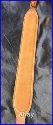 Hand Carved Leather Rifle Sling Padded