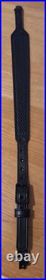 Hand Tooled Black Leather Rifle Sling