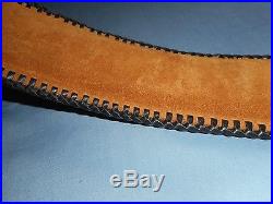 Hand Tooled Leather Padded Rifle Sling Adjustable Length 4 Eagles Flying-Tooling
