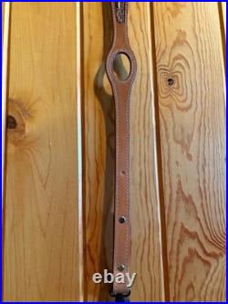 Handcrafted Tooled Leather Gun Sling