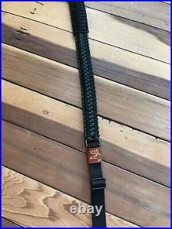 Handmade Adjustable Gun Sling 2 Point Side Release Paracord Leather USA Material