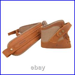 Handmade Canvas Rifle Buttstock Cover, Gun Leather Carry Strap Hunting Set