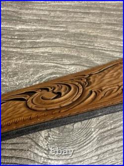 Handmade Hand Tooled LeatherRifle Sling