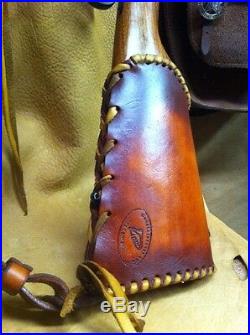 Handmade Leather Gun Stock Cover Shell Holder Sling No Drill Western SASS CAS