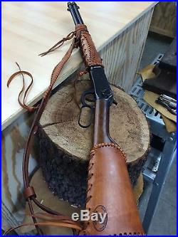 Handmade Leather Gun Stock Forearm Cover Shell Holder Sling No Drill Western
