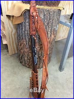 Handmade Leather Gun Stock Forearm Cover Shell Holder Sling No Drill Western
