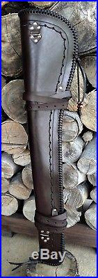 Handmade Leather Rifle Western Saddle Scabbard with Sling Winchester Henry Marlin