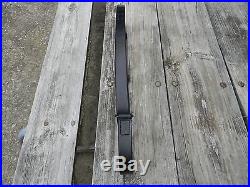 Handmade M1907 Leather Military Rifle Sling, 1.25 Inches Wide-Black