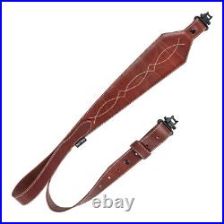 Heritage Cases 8508 Western Scallop Rifle Sling withSwivels, Brown Leather, Adjust
