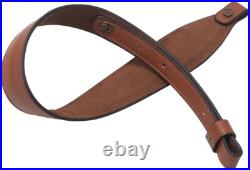 High-Quality Leather Rifle Sling with Soft Padding Essential Hunting Accessory High-Quality Leather Rifle Sling with Soft Padding Essential Hunting Accessory