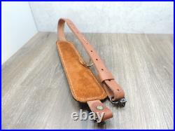 Hunter Brown Leather Padded Tooled Sling 70361 9341