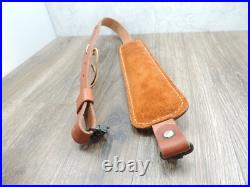 Hunter Brown Leather Padded Tooled Sling 70361 9341