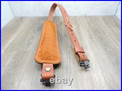 Hunter Brown Leather Padded Tooled Sling 70361 9341