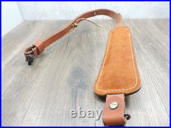 Hunter Brown Leather Padded Tooled Sling 70361 9341
