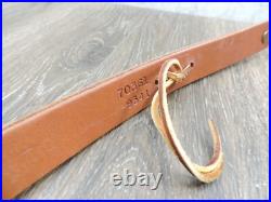 Hunter Brown Leather Padded Tooled Sling 70361 9341
