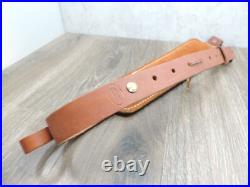 Hunter Brown Leather Padded Tooled Sling 70361 9341