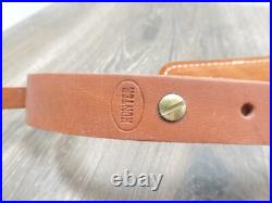 Hunter Brown Leather Padded Tooled Sling 70361 9341