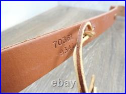 Hunter Brown Leather Padded Tooled Sling 70361 9341