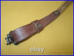 Hunter Brown Leather Rifle Sling 1 Inch Padded with QD Swivels Hunter Brown Leather Rifle Sling 1 Inch Padded with QD Swivels