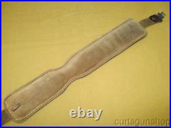 Hunter Brown Leather Rifle Sling 1 Inch Padded with QD Swivels Hunter Brown Leather Rifle Sling 1 Inch Padded with QD Swivels