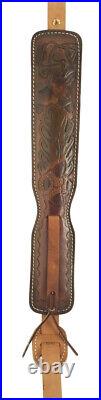 Hunter Company 2725 Custom Brown LeatherSuede Deer Acorn Design for Rifle Sling