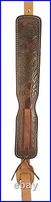 Hunter Company 27-025 Custom Brown Leather/Suede with Deer & Acorn Design
