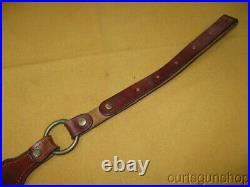 Hunter Rifle Sling 1 Inch Cobra Brown Leather Padded No RP152