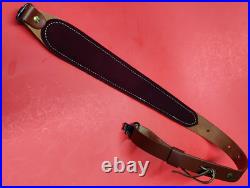 Hunter Tooled Leather Sling Big Horn Game Embossed Hunting Scene USA Remington