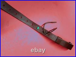 Hunter Tooled Leather Sling Big Horn Game Embossed Hunting Scene USA Remington