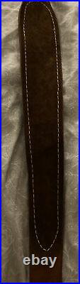 Hunter leather rifle sling