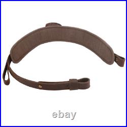 Hunting Leather Rifle Gun Sling with Pocket, Shotgun Straps 33.5 41 Adjusted