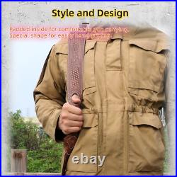 Hunting Leather Rifle Sling Gun Carry Strap Shooting Finger Rest Adjust Padded Hunting Leather Rifle Sling Gun Carry Strap Shooting Finger Rest Adjust Padded